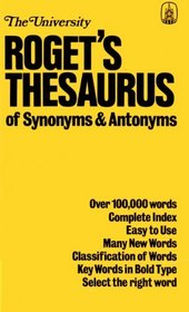 Thesaurus of Synonyms and Antonyms
