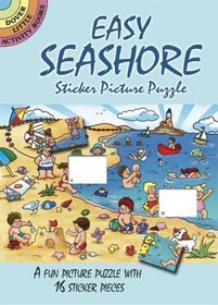 Easy Seashore Sticker Picture Puzzle (Dover Little Activity Books)