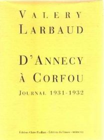 D'Annecy a Corfou: Journal 1931-1932 (French Edition)