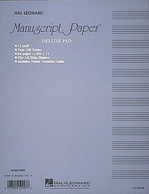 Manuscript Paper Deluxe Pad 12 Stave