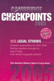 Cambridge Checkpoints VCE Legal Studies 2005