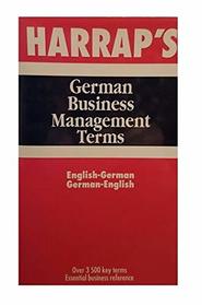 Harrap's German Business Management Terms (German and English Edition)