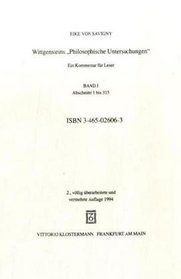 Wittgensteins 'Philosophische Untersuchungen', Kt, Bd.1, Abschnitte 1 bis 315