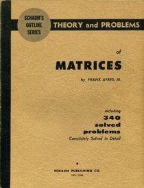 Matrices (Schaum's Outline Series)
