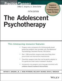 The Adolescent Psychotherapy Progress Notes Planner (PracticePlanners)