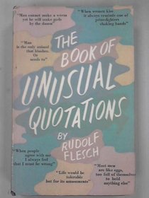 Book of Unusual Quotations