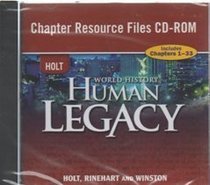 World History: Human Legacy: Chapter Resource Files CD-ROM