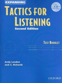 Expanding Tactics for Listening: Test Booklet with Audio CD