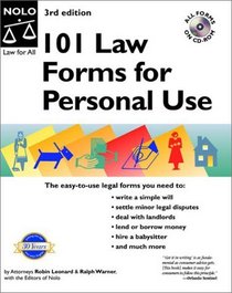 101 Law Forms for Personal Use, Third Edition
