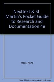 NextText & St. Martin's Pocket Guide to Research and Documentation 4e