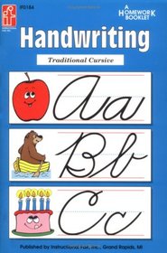 Handwriting Traditional Cursive Homework Booklet (Homework Booklets)