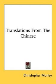 Translations From The Chinese