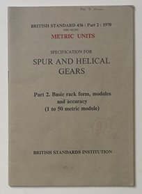Specification for spur and helical gears (BS 436)