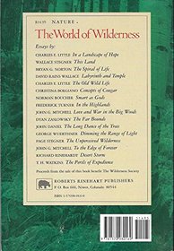 The World of Wilderness: Essays on the Power and Purpose of Wild Country