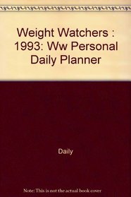 Weight Watchers 1993 Personal Daily Planner-16 Month 1993 Calendar