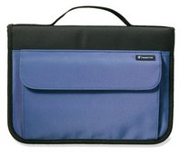 Nylon Organizer Slate Blue with Multiple Pockets XL