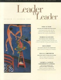 Leader to Leader (LTL), Summer 2003 (J-B Single Issue Leader to Leader) (Volume 29)