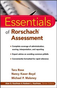 Essentials of Rorschach reg; Assessment  (Essentials of Psychological Assessment)