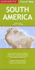 South America Travel Map (Globetrotter Travel Map)
