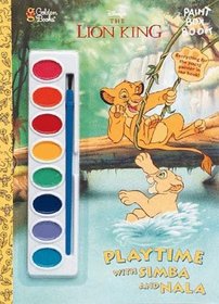 Playtime with Simba and Nala with Paint Brush and Paint Pots (Disney's Lion King)