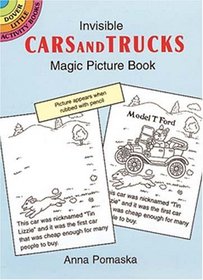 Invisible Cars and Trucks Magic Picture Book (Dover Little Activity Books)