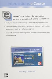 Interactions Level 1 Reading Teacher's Edition plus Key Code for E-Course