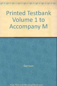 Printed Testbank Volume 1 to Accompany M