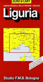 Carte stradali delle regioni 1:300.000: Con elenco dei comuni, componente nautica e pianta della citta di Genova (Euro-Cart) (Italian Edition)