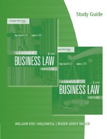Study Guide for Miller/Jentz's Fundamentals of Business Law: Summarized Cases, 8th