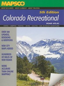 Mapsco Colorado Recrational Road Atlas 5th Edition