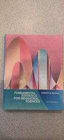 Fundamental Statistics for the Behavioral Sciences