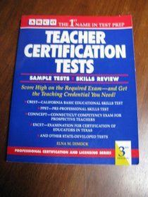 Teacher Certification Tests (Arco Professional Certification and Licensing Examination Series)