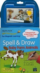 Little Bee Learners: Spell & Draw - Baby Farm Animals