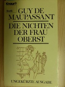 Die Nichten der Frau Oberst (Erotik) (German Edition)