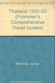 Thailand 1992-93 (Frommer's Comprehensive Travel Guides)