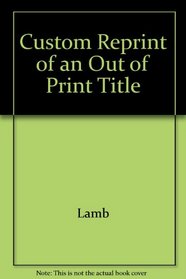 Custom Reprint of an Out of Print Title
