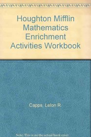 Houghton Mifflin Mathematics Enrichment Activities Workbook