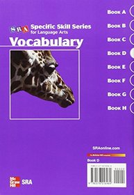 SRA Skill Series: Sss Lang Arts LV D Vocabulary