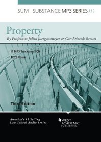 Juergensmeyer and Brown's Sum and Substance Audio on Property, 3d (Disc for a MP3 Download) (English and English Edition)