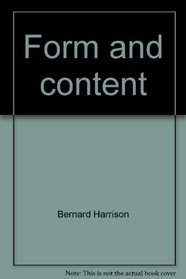 Form and content (Library of philosophy and logic)