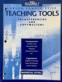 Teaching Tools: Transparencies and Copymasters: Heath Algebra 1 An Integrated Approach