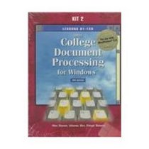 Greg College Document Processing for Windows: Lessons 61-120 for Use With Wordperfect 8.0