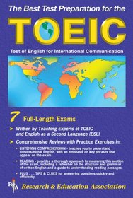 TOEIC w/ Audio Cassettes (REA) - The Best Test Prep for the TOEIC (Test Preps)