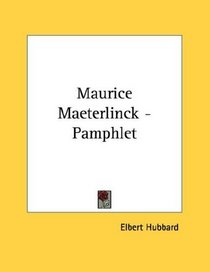 Maurice Maeterlinck - Pamphlet