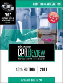 Bisk CPA Review: Auditing & Attestation, 40th Edition (CPA Comprehensive Exam Review- Auditing and Attestation)