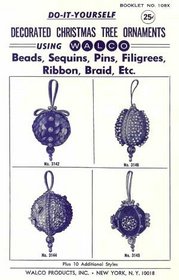 vintage beaded sequin ornaments