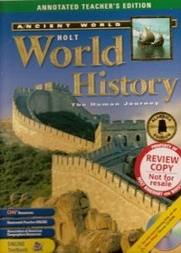 Holt World History: The Human Journey (Ancient World, Alabama Edition)