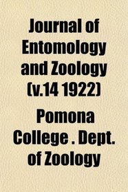 Journal of Entomology and Zoology (v.14 1922)