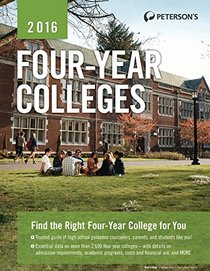 Four-Year Colleges 2016 (Peterson's Four Year Colleges)