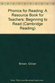 Phonics for Reading Spiral bound: A Resource Book for Teachers (Cambridge Reading)